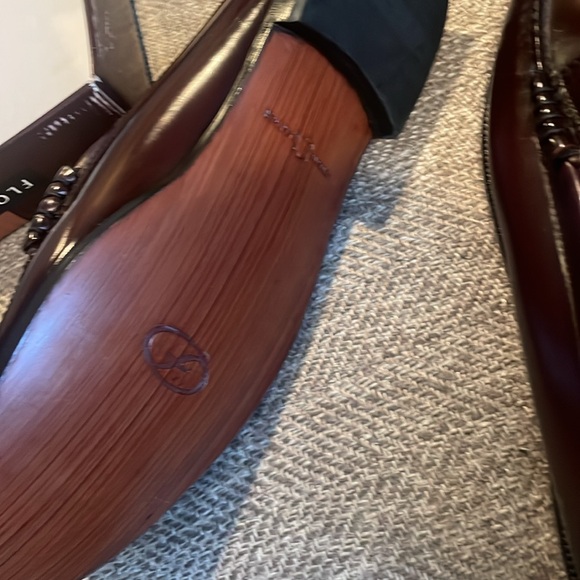Men’s Florsheim Berkley burgundy loafers 13 B - Picture 6 of 7